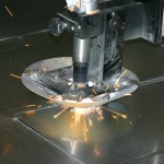 Laser cutting of steel