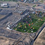 Many in attendence at Balloon Fiesta in ABQ