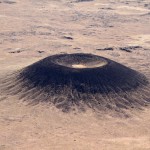 Volcanic formation west of Los Lunas