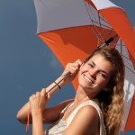 Orange & white