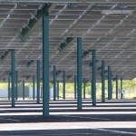 Parking under solar complex