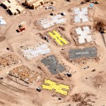 Foundations of new apartment complex