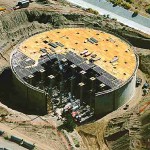 Water tank under construction